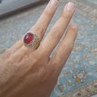 انگشتر نقره عقیق سرخ