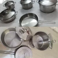 قابلمه استیل و تفلون و فرش برجسته