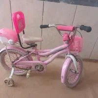 ۲ عدد دوچرخه ۱۶ صورتی دخترانه  اکبند در حد|دوچرخه، اسکیت، اسکوتر|سقز, |دیوار