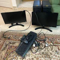کیس کامپیوتر + مانیتور LG به همراه کیبورد و ماوس