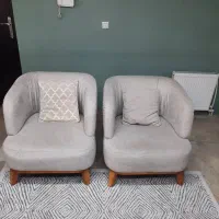 یک دست مبلمان ۷ نفره در حد نو کلا یک سال کار کرده|مبلمان خانگی و میز عسلی|اندیشه, اندیشه فاز ۵|دیوار
