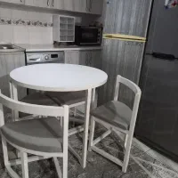 میز نهارخوری چهار نفره گرد|میز و صندلی غذاخوری|شاهدشهر, |دیوار