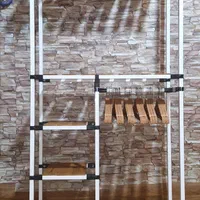 رگال لباس  کمد لباس سفید مشکی  مدل k312