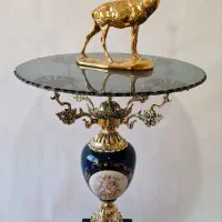 میز خاطره چینی دار برنز برنزی