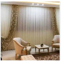 طراحی ودوخت انواع پرده.|پرده، رانر، رومیزی|ابهر, |دیوار