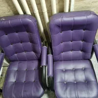 صندلی انتظار صندلی اداری بنفش|مبلمان اداری|رشت, دیلمان|دیوار