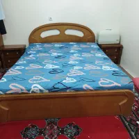 تخت خواب 2نفره+تشک سوپر رویال 2نفره تمیز