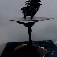 مجسمه چوبی (( طرح گوزن ))