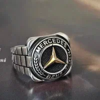 انگشتر مردانه تمام نقره مدل بنز لوکس|بدلیجات|تبریز, |دیوار