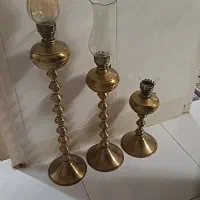 شمعدان پایه بلند جنس‌ برنج شیک برای گوشه سالن