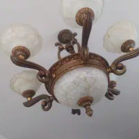 یه جفت لوستر چوبی خارجی ایتالیایی