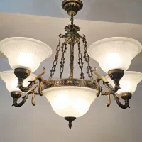 ۳ عدد لوستر ۵ شاخه مجلل و کلاسیک