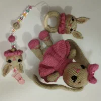 ست سیسمونی جغجغه وعروسک