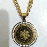 آویز (پلاک) گردنبند استیل طرح طلا (شماره دار) نو|بدلیجات|تهران, نازی‌آباد|دیوار