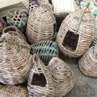 قفس مرغ و خروس لانه پرنده حصیری