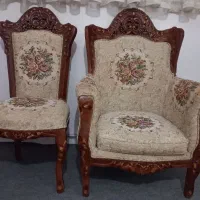 مبل سلطنتی ۹ نفره با چوب گردو