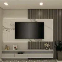 کناف دکور ۶۰×۶۰ طلق دیوارپوش کاذب cnc تی وی روم