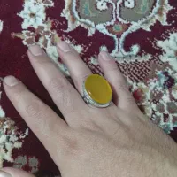انگشتر نقره با نگین یاقوت یخی|بدلیجات|تبریز, |دیوار