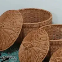 سفارش بافت انواع سبد های دستبافت|صنایع دستی و سایر لوازم تزئینی|سلفچگان, |دیوار