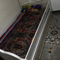 تخت دو طبقه میزبان میهمان ام دی اف نوجوان|تخت و سرویس خواب|گلستان (تهران), |دیوار