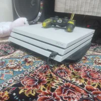 PS4 پرو رنگ سفید اکانتی،یک ترا، دو دسته اصلی،خانگی