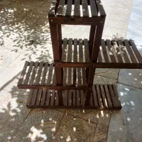 استند گل چوبی