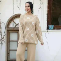 ست پاییزه ، مانتو ، بافت، پرداخت درب منزل|لباس|اهواز, آریاشهر|دیوار