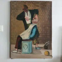 تابلوی رنگ و روغن دندانپزشک خیابانی
