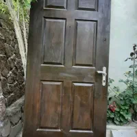 درچوبی ورودی با چهارچوپ آهنی