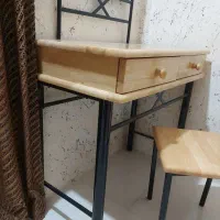 تخت یک نفره و میز آرایش|تخت و سرویس خواب|بندر کنگان, |دیوار