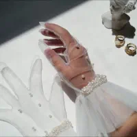 تور عروس و دستکش عروس|لباس|قم, پردیسان|دیوار