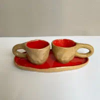 ماگ دستساز سرامیکی/تک و عمده