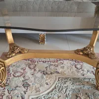 جلومبلی طلایی باشیشه ضخیم|مبلمان خانگی و میز عسلی|اراک, |دیوار