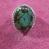 انگشتر دست ساز نقره فیروزه