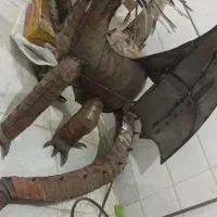 مجسمه دستساز اژدها/کافه/رستوران/بوم گردی|مجسمه، تندیس، ماکت|بجنورد, |دیوار