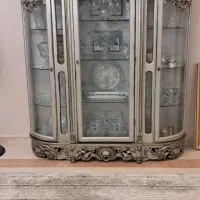 ویترین چوب تمام راش در حد نو