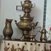 ست سماور ذغالی رنگ آنتیک خیلی سنگین