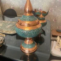 تعدادی طروف مس فیروزه