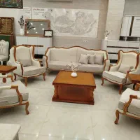 مبل کلاسیک کویین مدل ماهور چوب راش کد ۷۱|مبلمان خانگی و میز عسلی|شیراز, دوکوهک|دیوار