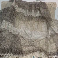 پرده گیپور ارتفاع ۲مترونیم بوده تازدم قیچی نخورده|پرده، رانر، رومیزی|تهران, شیوا|دیوار