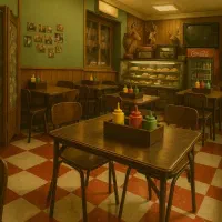 کارگر ساده و سالن کار فست فود