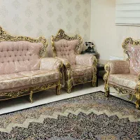 مبل سلطنتی ۹نفره به همراه میز ناهار خوری ۸ نفره