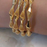 النگو بدل طرح طلا روس سایز ۳ نو