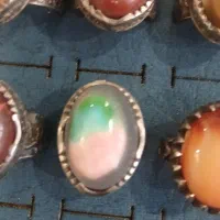 انگشتر های سنگ اصلی با رکاب نقره روس(استیل)
