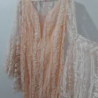 لباس مجلسی کوتاه  آستین کلوش سایز۴۰