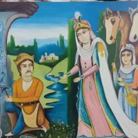 تعدادی تابلو رنگ روغنی