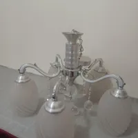 لوستر فلزی ۵ شاخه بدون خط و خش