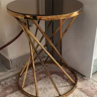 میز عسلی فلزی سه تیکه