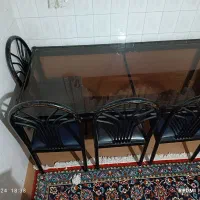 میز ناهار خوری آهنی ۶ نفره مناسب رستوران ها|میز و صندلی غذاخوری|مشهد, رضاشهر|دیوار