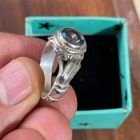 انگشتر نقره توپاز